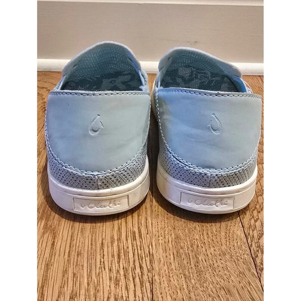 NWOB OluKai Women’s Pehuea Slip On Sneakers Swell Aqua Size 7